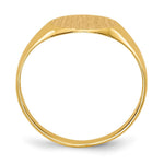 Load image into Gallery viewer, Open Back 8.5mm Round Signet Ring Custom Personalized with Free Engraving Available of Initials or Monogram in Solid 14K Yellow Gold
