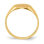 Load image into Gallery viewer, Open Back 9.8mm Round Signet Ring Custom Personalized with Free Engraving Available of Initials or Monogram in Solid 14K Yellow Gold

