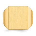 Load image into Gallery viewer, Mens Square Signet Ring Custom Personalized with Free Engraving Available of Initials or Monogram in Solid 14K Yellow Gold

