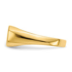 Load image into Gallery viewer, Solid Closed Back Womens Mens Top Signet Ring Custom Personalized with Free Engraving Available of Initials or Monogram in Solid 14K Yellow Gold
