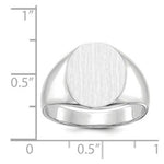 Load image into Gallery viewer, Mens High Polished Signet Ring Custom Personalized with Free Engraving Available of Initials or Monogram in Solid 14K White Gold
