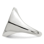 Load image into Gallery viewer, Mens Solid Back X-Large Oval Signet Ring Engravable Initial Monogram in Solid 14K White Gold
