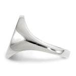 Load image into Gallery viewer, Solid Closed Back Signet Ring Oval Shape Custom Personalized with Free Engraving Available of Initials in Solid 14K White Gold
