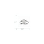 Load image into Gallery viewer, Solid Closed Back Signet Ring Round Custom Personalized with Free Engraving Available of Initials in Solid 14K White Gold
