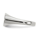 Load image into Gallery viewer, Solid Closed Back Signet Ring Horizontal Oval Custom Personalized with Free Engraving Available of Initials in Solid 14K White Gold
