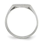 Load image into Gallery viewer, Solid Closed Back Mens Square Top Signet Ring Custom Personalized with Free Engraving Available of Initials or Monogram in Solid 14K Yellow Gold
