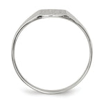 Load image into Gallery viewer, Closed Solid Back Signet Ring Square Shape Custom Personalized with Free Engraving Available of Initials in Solid 14K White Gold
