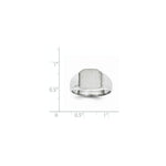 Load image into Gallery viewer, Solid Closed Back Square Top Signet Ring Custom Personalized with Free Engraving Available of Initials or Monogram in Solid 14K White Gold
