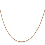 Load image into Gallery viewer, 14K Rose Gold .70mm Box Link Chain Necklace  Length 16'' inches
