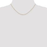 Load image into Gallery viewer, 14K Rose Gold 1mm Cable Chain Necklace  Length 16'' inches
