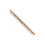 Load image into Gallery viewer, 14K Rose Gold 1mm Cable Chain Necklace  Length 16'' inches
