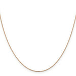 Load image into Gallery viewer, 14K Rose Gold 1mm Cable Chain Necklace  Length 16'' inches
