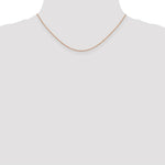Load image into Gallery viewer, 14K Rose Gold 1.4mm Diamond-cut Cable Chain Necklace  Length 16'' inches
