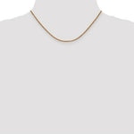 Load image into Gallery viewer, 14K Rose Gold 1.4mm Spiga Chain Necklace  Length 16'' inches
