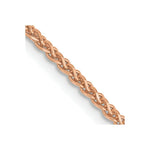 Load image into Gallery viewer, 14K Rose Gold 1.4mm Spiga Chain Necklace  Length 16'' inches
