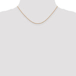 Load image into Gallery viewer, 14K Rose Gold .7mm Ropa Chain Necklace  Length 16'' inches
