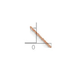 Load image into Gallery viewer, 14K Rose Gold .7mm Ropa Chain Necklace  Length 16'' inches
