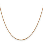 Load image into Gallery viewer, 14K Rose Gold 1.1mm Ropa Chain Necklace  Length 16'' inches
