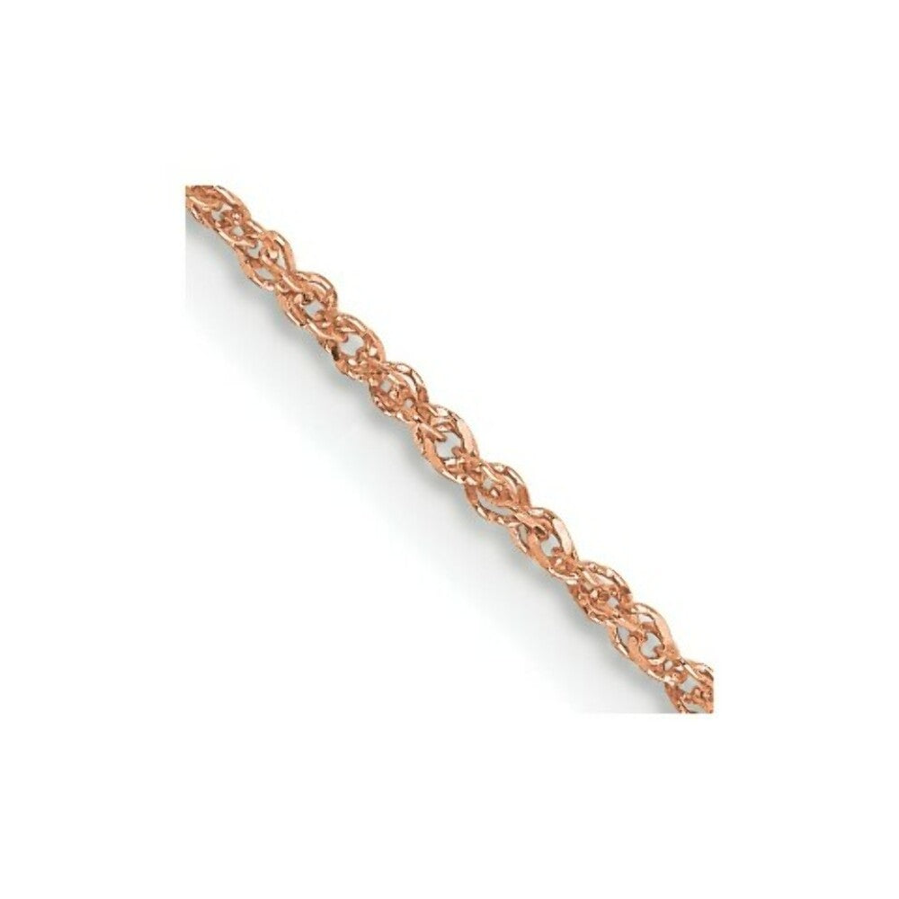 14K Rose Gold 1.1mm Ropa Chain Necklace  Length 16'' inches