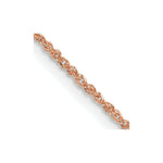Load image into Gallery viewer, 14K Rose Gold .7mm Ropa Chain Necklace  Length 16'' inches
