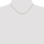 Load image into Gallery viewer, 14K Rose Gold .8mm Diamond-cut Cable Chain Necklace  Length 16'' inches
