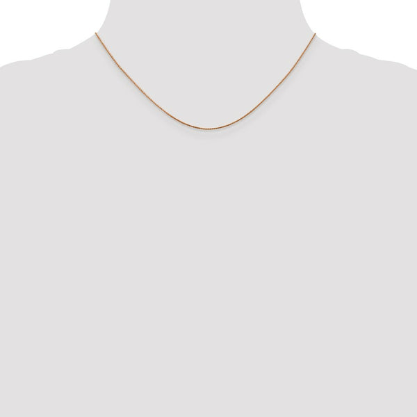 14k Diamond-cut Rose Gold .65mm Spiga Chain  length: 16 inches