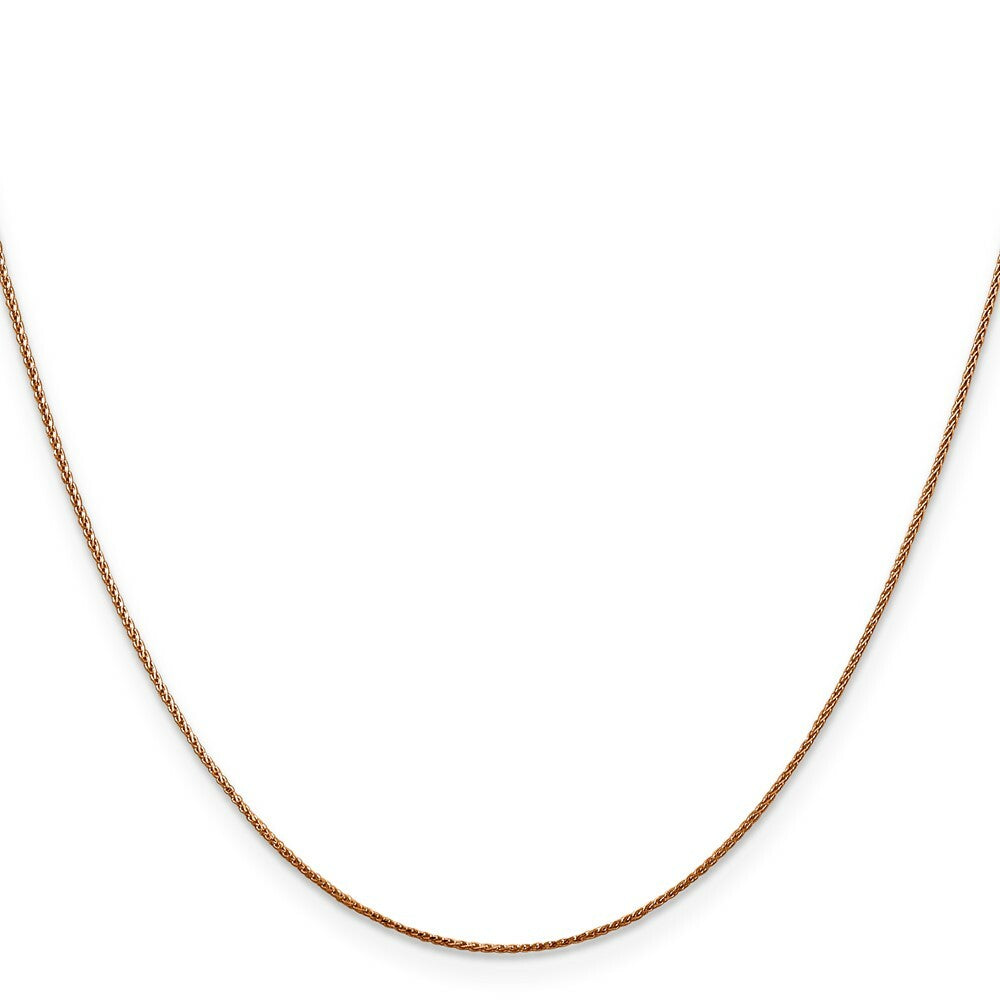 14k Diamond-cut Rose Gold .65mm Spiga Chain  length: 16 inches