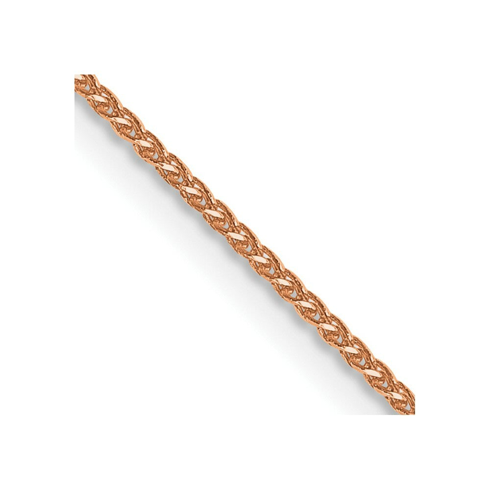 14k Diamond-cut Rose Gold .65mm Spiga Chain  length: 16 inches