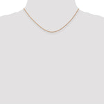 Load image into Gallery viewer, 14k Rose Gold .8mm Light-Baby Rope Chain  length: 16 inches
