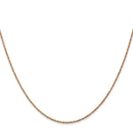 Load image into Gallery viewer, 14k Rose Gold .8mm Light-Baby Rope Chain  length: 16 inches
