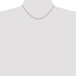 Load image into Gallery viewer, 14K Yellow Gold Diamond-cut Rose Gold 1mm Spiga Chain Necklace  Length 16'' inches
