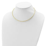 Load image into Gallery viewer, Sterling Silver and 14k Gold-plated 3mm Reversible Cubetto Necklace 16'' length
