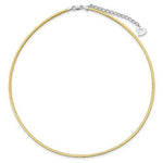 Load image into Gallery viewer, Sterling Silver and 14k Gold-plated 3mm Reversible Cubetto Necklace 16'' length
