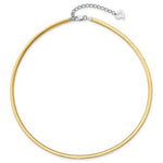 Load image into Gallery viewer, Sterling Silver and 14k Gold-plated 3mm Reversible Cubetto Necklace 16'' length
