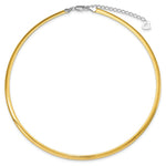 Load image into Gallery viewer, Sterling Silver and 14k Gold-plated 3mm Reversible Cubetto Necklace 16'' length
