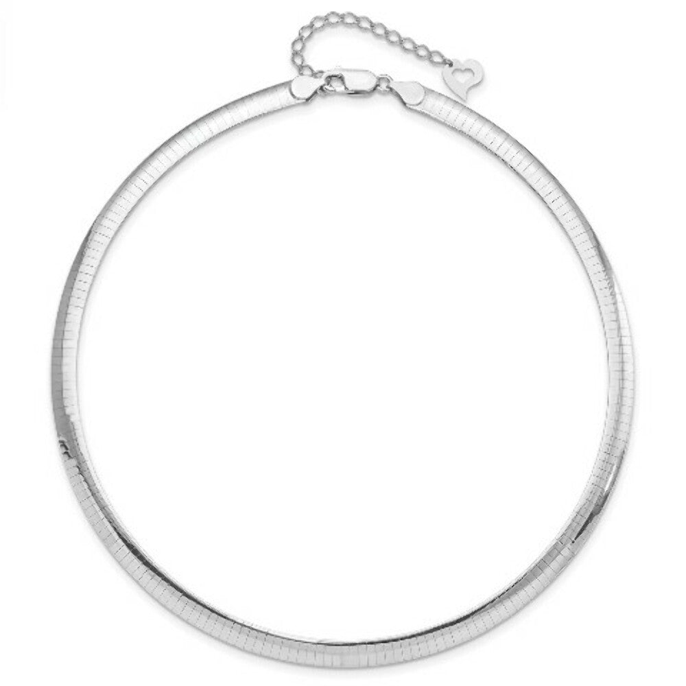 Sterling Silver and 14k Gold-plated 3mm Reversible Cubetto Necklace 16'' length