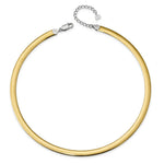 Load image into Gallery viewer, Sterling Silver and 14k Gold-plated 3mm Reversible Cubetto Necklace 16'' length
