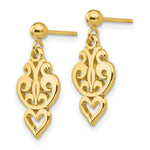 Load image into Gallery viewer, 14K Yellow Gold Polished Fancy Dangle Post Earrings
