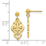 Load image into Gallery viewer, 14K Yellow Gold Polished Fancy Dangle Post Earrings
