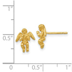 Load image into Gallery viewer, 14K Yellow Gold Polished &amp; Diamond-Cut Angel Earrings

