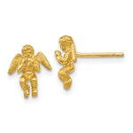 Load image into Gallery viewer, 14K Yellow Gold Polished &amp; Diamond-Cut Angel Earrings
