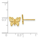 Load image into Gallery viewer, 14K Yellow Gold Polished Butterfly Post Earrings

