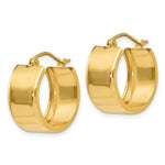 Load image into Gallery viewer, 14K Yellow Gold Hoop Earrings  15mm length

