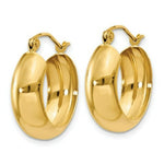 Load image into Gallery viewer, 14K Yellow Gold Hoop Earrings  19mm length
