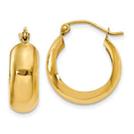 Load image into Gallery viewer, 14K Yellow Gold Hoop Earrings  19mm length
