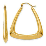 Load image into Gallery viewer, 14K Yellow Gold Fancy Hoop Earrings  19mm length
