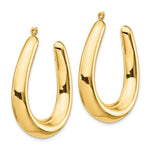 Load image into Gallery viewer, 14K Yellow Gold Polished Hollow Hoop Earring Jackets
