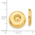 Load image into Gallery viewer, 14K Yellow Gold Polished Round Fancy Earring Jackets
