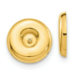 Load image into Gallery viewer, 14K Yellow Gold Polished Round Fancy Earring Jackets
