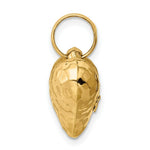 Load image into Gallery viewer, 14K Yellow Gold Faceted Puffed Heart Pendant
